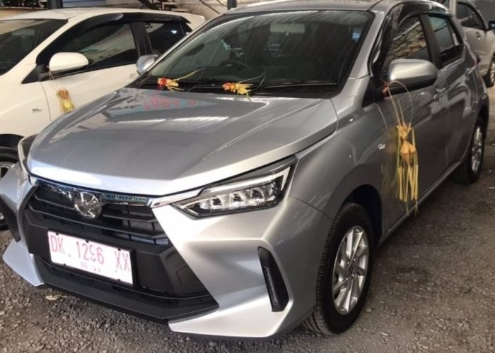 New Toyota Agya kuta rent cars 1