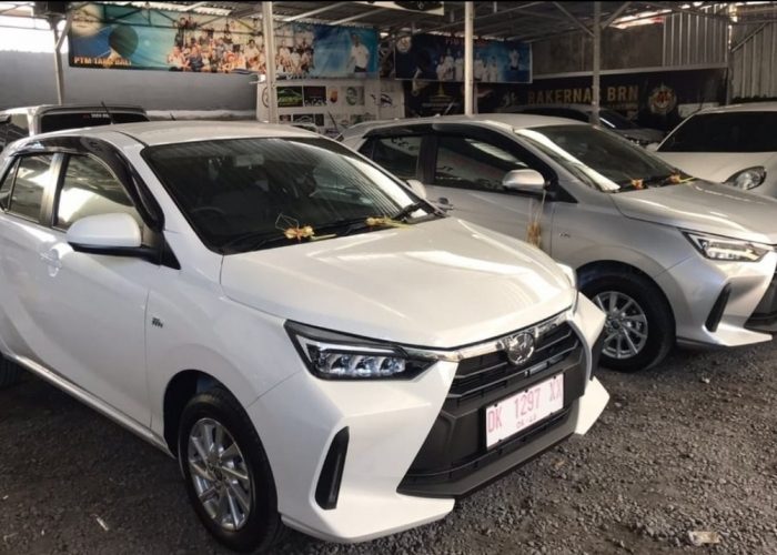 New Toyota Agya kuta rent cars 3